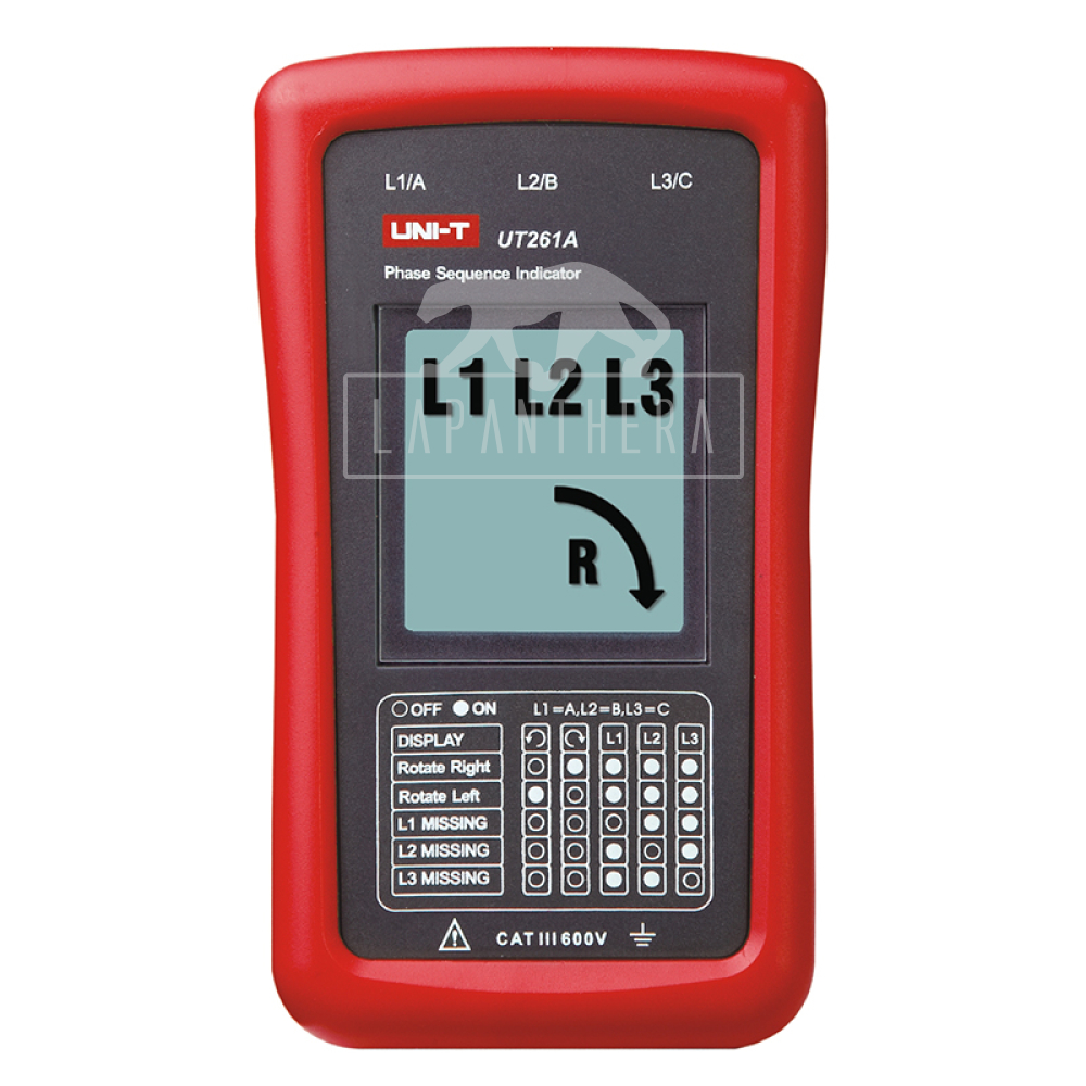 UNI-T UT261A ~ Phase Sequence and Motor Rotation Indicator ~ LCD Display